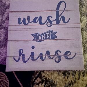 Wash and Rinse Wall Art